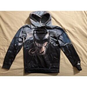 Venom Hoodie (S) • Marvel, Disney, Spider Man Villan, Graphic, Blue / Black